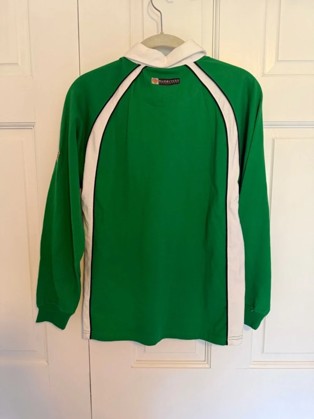 Rugbytech Ireland Rugby Jersey NWT Boys Medium Fits Women's Small Green Shamrock